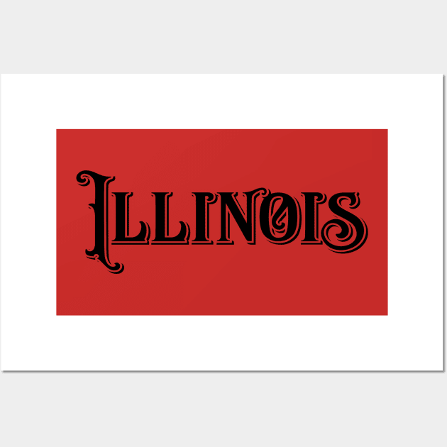 Illinois State of Wall Art by letnothingstopyou